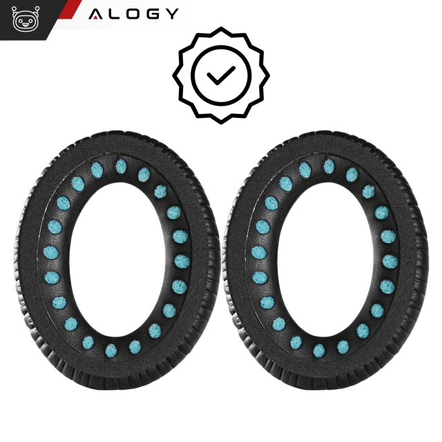 Nauszniki 2x wymienne pady gąbki do słuchawek do Bose QC35 QC25 QC15 2 AE2 QC2 Alogy Earpads Czarne