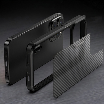 Alogy Techsuit CarbonFuse Schutzhülle für Apple iPhone 14 Pro Max Schwarz