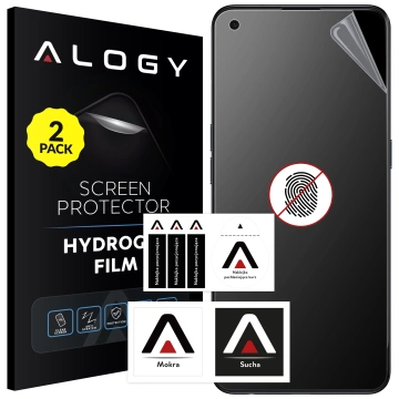 2x Folia "MATOWA" do Oppo Reno5 5G Hydrożelowa Alogy HydroSkin Matte Pro™ na ekran do etui "BEZ ODCISKU PALCÓW"