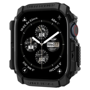 SPIGEN RUGGED ARMOR PRO Hülle für Apple Watch 10 (46 mm) in Mattschwarz