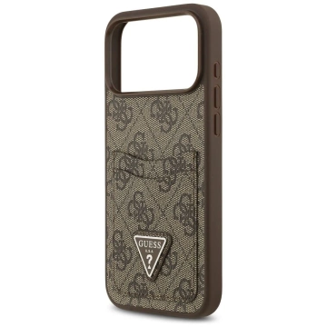 Etui Guess do iPhone 17 Pro Max 4G Double Card Triangle Gold