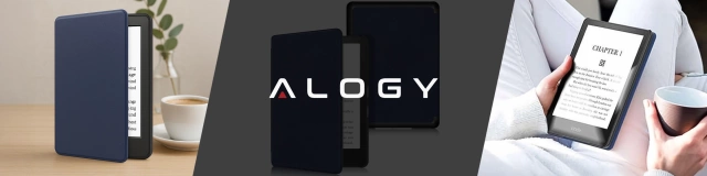 Etui ochronne na czytnik E-Book Alogy ProBook Cover obudowa do Kindle 11 / 12 2022 / 2024 (6") Granatowe