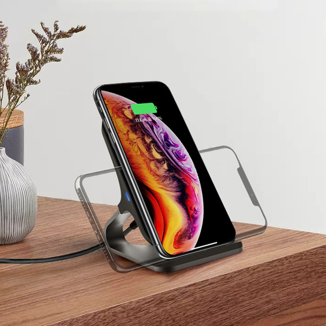 Ładowarka indukcyjna podstawka QI Wireless Charger 15W Black