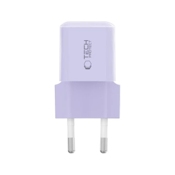 Ładowarka Sieciowa USB-C Tech-Protect NCM25 25W PD Fioletowa