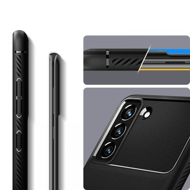 Etui do Samsung Galaxy S21 FE futerał Spigen Rugged Armor Matte Black