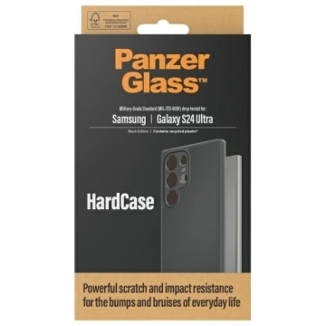 Etui für Samsung Galaxy S24 Ultra PanzerGlass HardCase D3O Militärqualität Schwarz