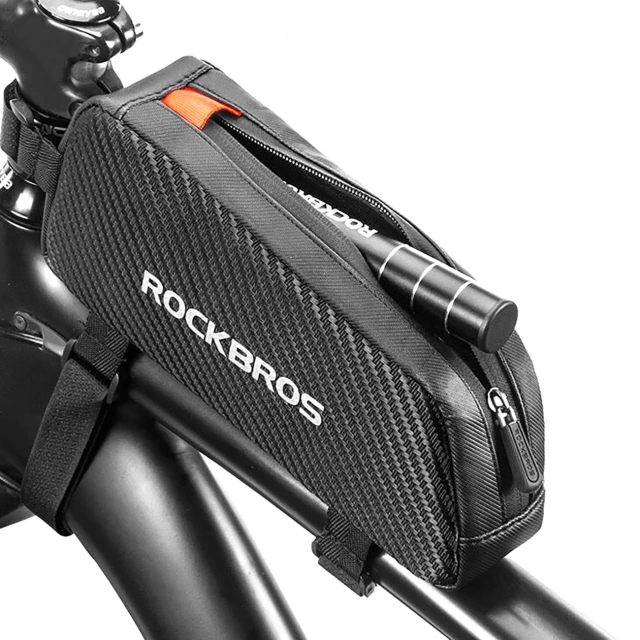 TORBA ROWEROWA ROCKBROS 039BK NA RAMĘ 1L Z PLECIONKĄ WODOODPORNA CZARNA