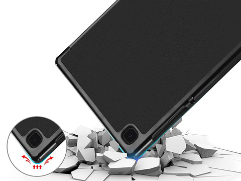 Flip Case Alogy Book Cover für Galaxy A7 Lite 8.7 T220 / T225 Schwarz