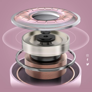Acefast TWS Bluetooth In-Ear Wireless Kopfhörer Pink (T6 Pink Lotus)