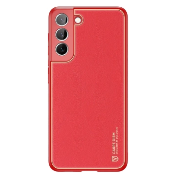 Dux Ducis Yolo elegante Hülle aus ökologischem Leder für Samsung Galaxy S22 (S22 Plus) rot