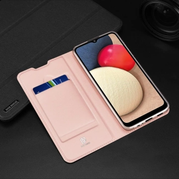 DUX DUCIS Skin Pro Holster Cover mit Flip Samsung Galaxy A02s EU blau