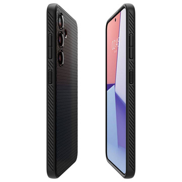 Etui Spigen Liquid Air für Samsung Galaxy S24 Plus Mattschwarz