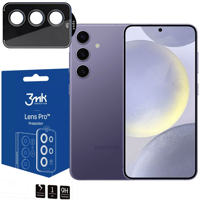 Szkło do Samsung Galaxy S24 osłona na aparat obiektyw 3mk Lens Protection Pro Black nakładka ochronna