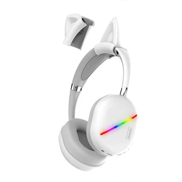 Bluetooth-Kopfhörer Somostel Kids weiß SMS-CJ17 LED RGB