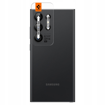 Spigen Optik.tR „EZ Fit“ Kameraschutz 2er-Pack für Samsung Galaxy S24 Ultra Schwarz