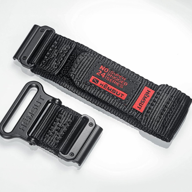 Pasek nylonowy do Garmin Fenix 5x 6x 7x Pro 26mm Nylon Band Sport Czarny