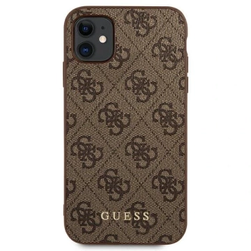 Etui Guess GUHCN61G4GFBR für iPhone 11 6,1" Hartschale 4G Metal Gold Logo