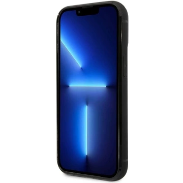 BMW BMHCP14L22RSEPK Handyhülle für Apple iPhone 14 Pro 6.1" schwarz/schwarz Leder Kartenfach