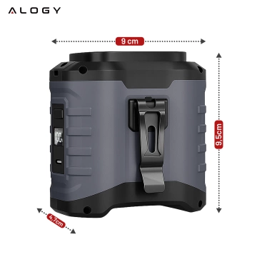 Ventilator mit Gürtelclip, 4000-mAh-Akku, 5 Geschwindigkeitsstufen, 8–40 Stunden Laufzeit, USB-Ladefunktion, geeignet für Baustellen, Outdoor-Aktivitäten, Wandern, Sommerarbeit, Powerbank