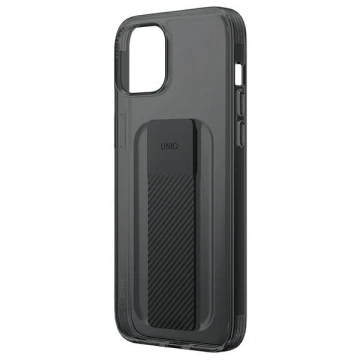 Etui na telefon UNIQ Heldro Mount do Apple iPhone 14 6,1" czarny/vapour smoke