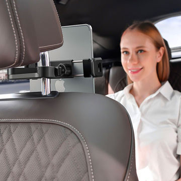 Uchwyt samochodowy na telefon tablet na zagłówek auta Car Holder regulowany 4.7-8" Czarny