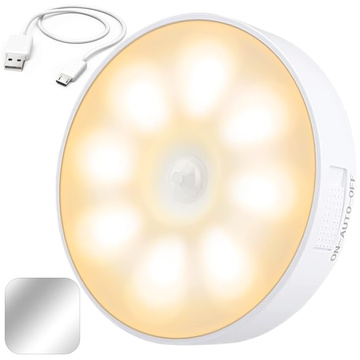 Lampe LED-Bewegungssensor Dämmerungsnachtlampe Alogy Sensor Light Kabellose Möbelbeleuchtung Warmes Licht 3000k