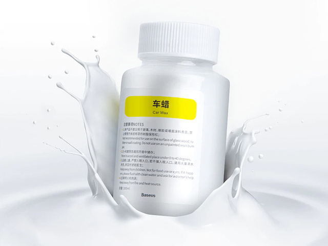 Polerka samochodowa Baseus Lazy Waxing aplikator + wosk czarna