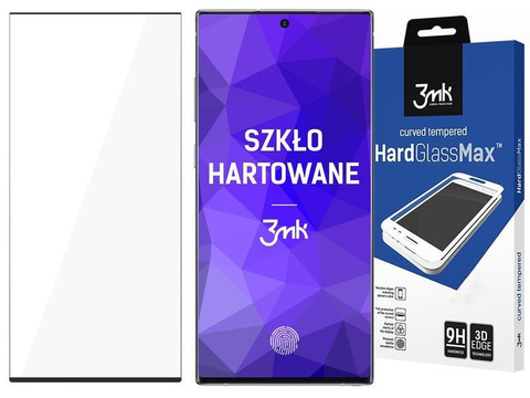 Szkło HardGlass Max 3mk czytnik linii do Galaxy Note 10 Plus Black 