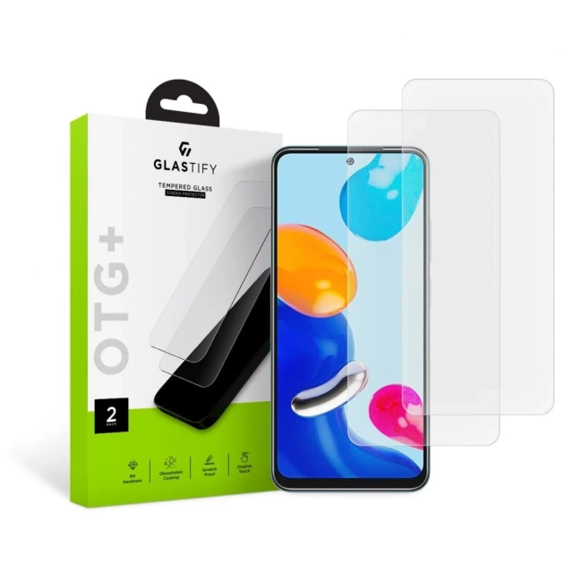 Gehärtetes Glas glastify otg 2er-Pack Xiaomi Redmi Note 11 / 11s klar
