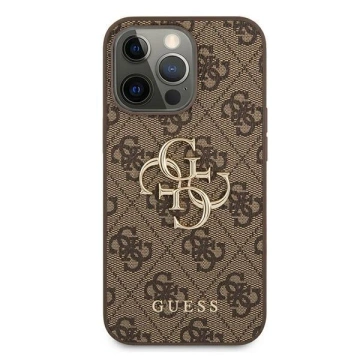 Etui Guess GUHCP13X4GMGBR für Apple iPhone 13 Pro Max 6,7" brązowy/brown hardcase 4G Big Metal Logo