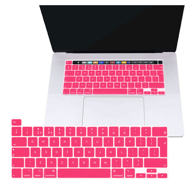 Alogy Schutzhülle Tastaturabdeckung für Apple Macbook Pro 13 / Pro 16 Pink