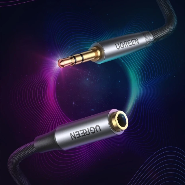 Przewód UGREEN kabel przedłużacz AUX 3.5mm mini jack 1m