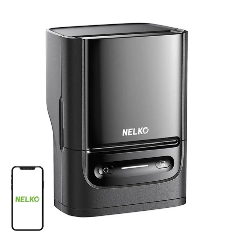 Thermo-Etikettendrucker Nelko PM220 Bluetooth USB-C Schwarz