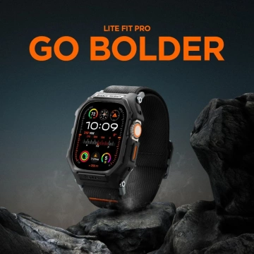 Hülle Spigen Lite Fit PRO für Apple Watch Ultra 1 / 2 (49 mm) Mattschwarz