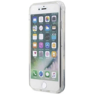 Handyschutzhülle Karl Lagerfeld KLHCI8LNKHCH für Apple iPhone 7/8/ SE 2020/2022 silber/silber Hardcase Glitter Karl Head