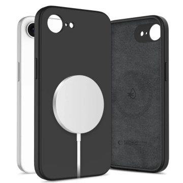 Etui Tech-Protect Liquid Silicone MagSafe iPhone 16e Czarny