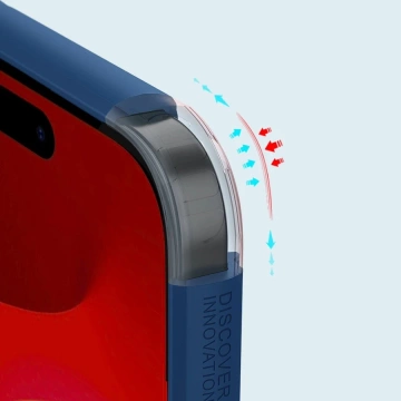 Nillkin Super Frosted Shield Pro verstärkte Hülle für iPhone 15 Plus – Schwarz