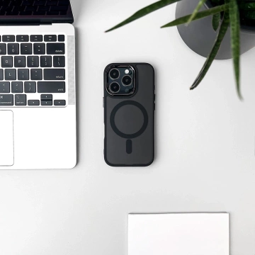 Etui Wozinsky Glitter MagSafe do Samsung Galaxy S24 FE Czarny Brokat