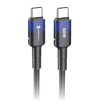 Kabel USB-C – USB-C 60W Forcell F-Energy Gradient 1 m C354 czarny