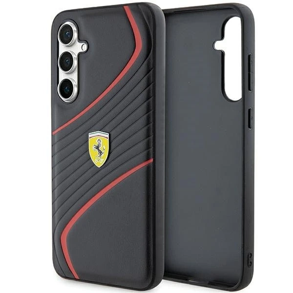 Etui Ferrari FEHCS23FEPTWK für Samsung Galaxy S23 FE S711 czarny/black hardcase Twist Metal Logo