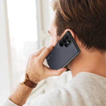 Dux Ducis Fino Schutzhülle für Samsung Galaxy S23 Ultra Cover mit Silikonrahmen Grau