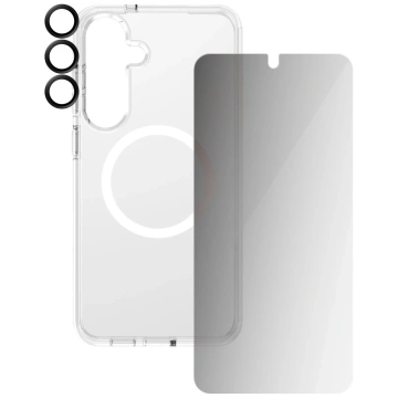 Zestaw ochronny CARE by PanzerGlass 3w1 Etui + Szkło Prywatyzujące + Lens do Samsung Galaxy S25+