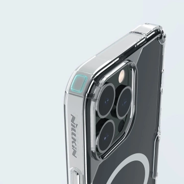 Nillkin Nature Pro Magnetische Panzerhülle mit MagSafe für iPhone 15 Pro – Weiß