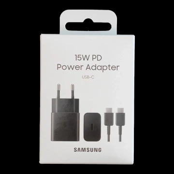 Samsung ładowarka sieciowa USB Typ C 15W PD AFC + kabel USB Typ C czarny (EP-T1510XBEGEU)