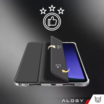 Schutzhülle für Samsung Galaxy Tab S9 FE 12,4" Alogy Book Cover Case Tablethülle Schwarz