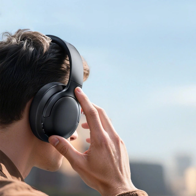 Słuchawki Baseus Bass BH1 Lite bezprzewodowe nauszne Bluetooth 6.0 – czarne