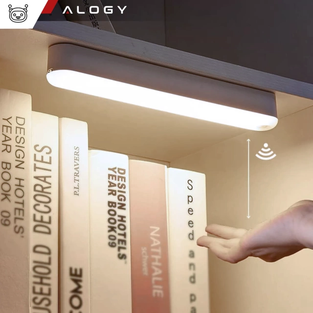 Lampka nocna Alogy Sensor Lamp z czujnikiem ruchu 25cm lampa szafkowa biurkowa na magnes Biała
