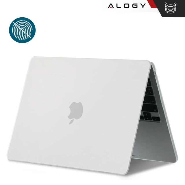 Etui ochronne do Apple Macbook Air 15 M2/M3/M4 2023/2024/2025 Alogy AirGuard™ Elastyczna obudowa Matowa Przezroczysta Biel
