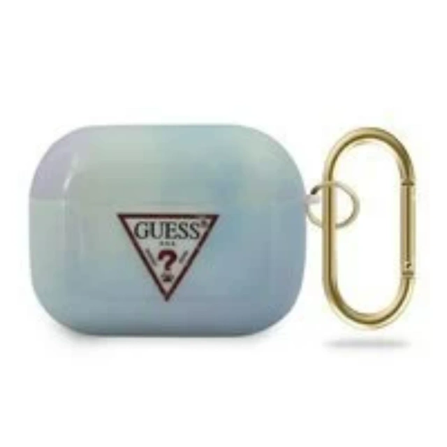 Guess GUACAPTPUMCGC02 AirPods Pro cover niebieski/blue Tie & Dye Collection