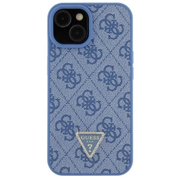 Etui Guess GUHCP15SP4TDSCPB für iPhone 15 6,1" niebieski/blue hardcase Crossbody 4G Metal Logo